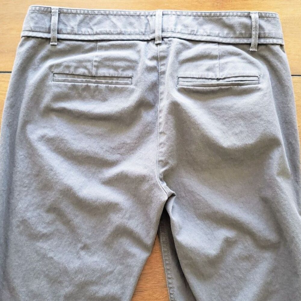 Ann Taylor LOFT Marisa Chino Trousers Size 2 Flat Front Dark Gray - Picture 6 of 8